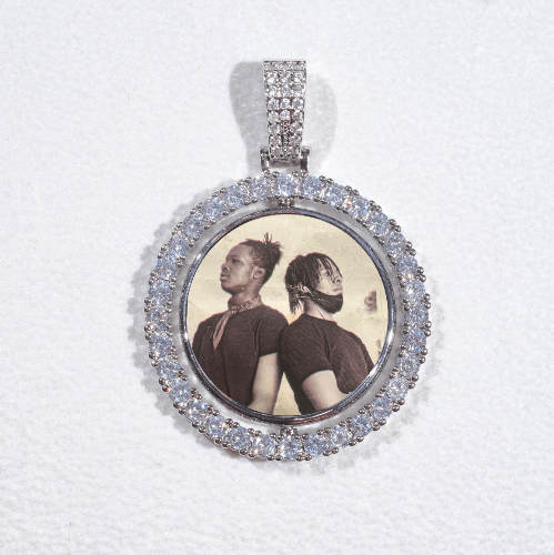 3D Spinning 2-Faced Custom Picture Pendant