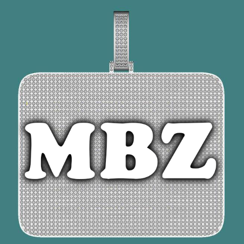 CUSTOM LETTER NECKLACE 3D BIG SQUARE