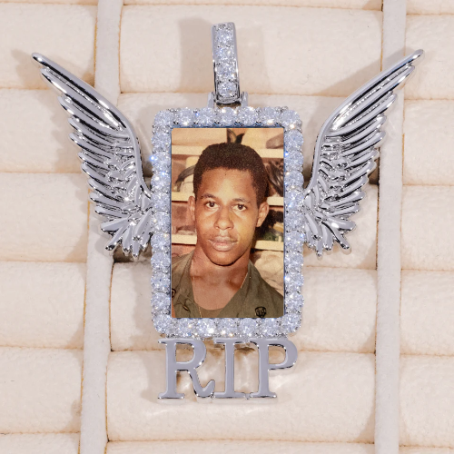 RIP WING 3D CUSTOM PICTURE PENDANT