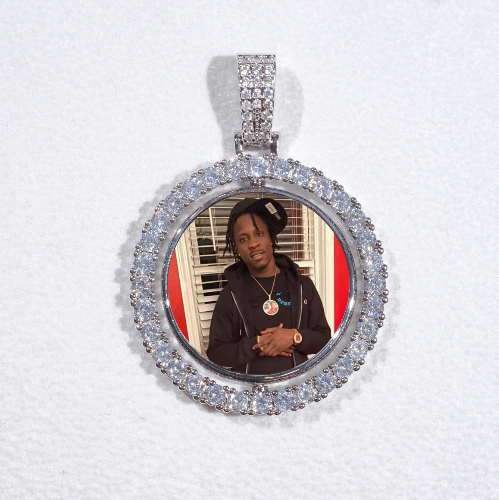 3D Spinning 2-Faced Custom Picture Pendant