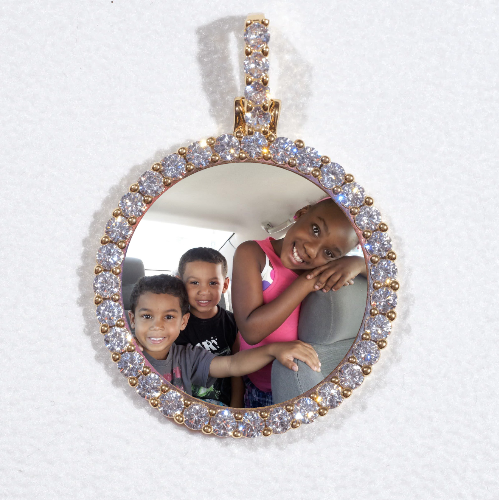 3D CIRCLE CUSTOM PICTURE PENDANT SMALL SIZE