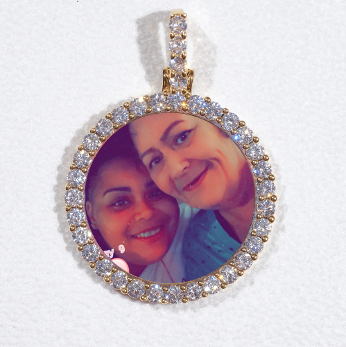 3D CIRCLE CUSTOM PICTURE PENDANT SMALL SIZE