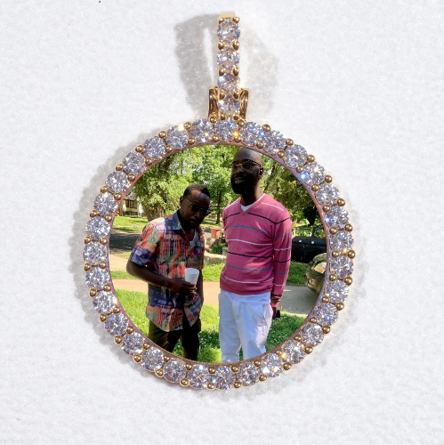 3D CIRCLE CUSTOM PICTURE PENDANT SMALL SIZE