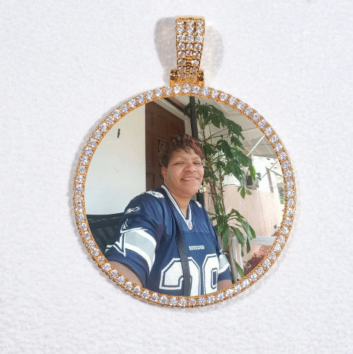 MEDIUM 3D CIRCLE CUSTOM PICTURE PENDANT