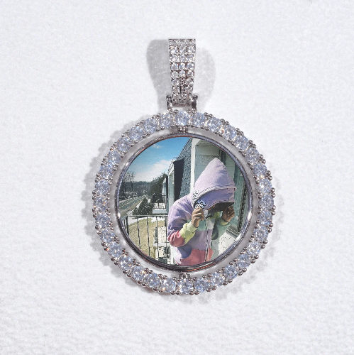 3D Spinning 2-Faced Custom Picture Pendant