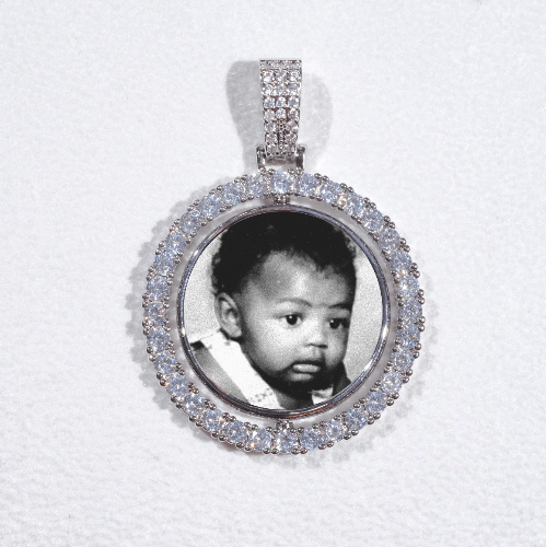 3D Spinning 2-Faced Custom Picture Pendant