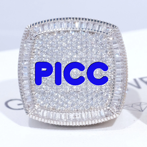 CUSTOM LETTER 3D ICED RING