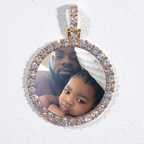 3D CIRCLE CUSTOM PICTURE PENDANT SMALL SIZE
