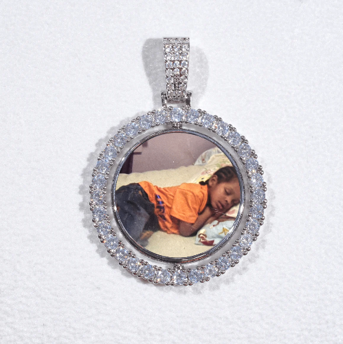 3D Spinning 2-Faced Custom Picture Pendant