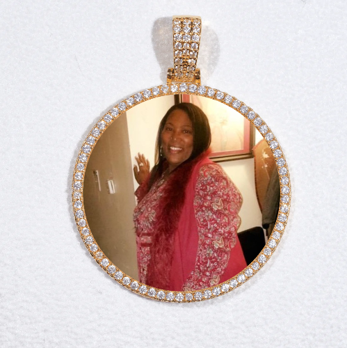 MEDIUM 3D CIRCLE CUSTOM PICTURE PENDANT