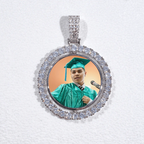 3D Spinning 2-Faced Custom Picture Pendant