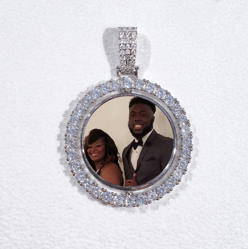 3D Spinning 2-Faced Custom Picture Pendant