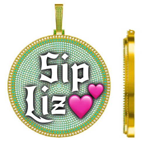CUSTOM LETTER NECKLACE 3D BIG DISC
