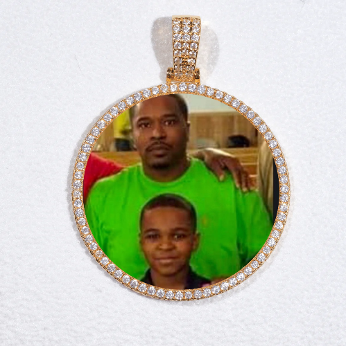 MEDIUM 3D CIRCLE CUSTOM PICTURE PENDANT