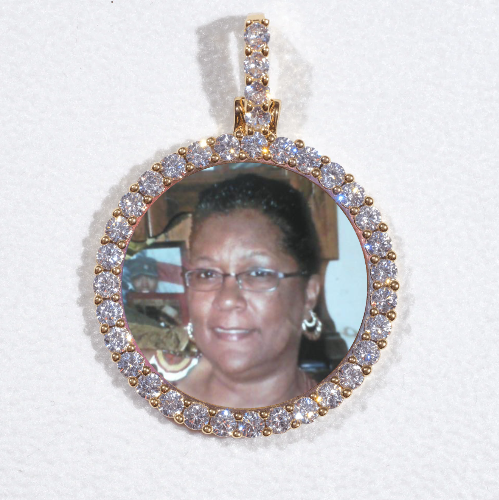 3D CIRCLE CUSTOM PICTURE PENDANT SMALL SIZE