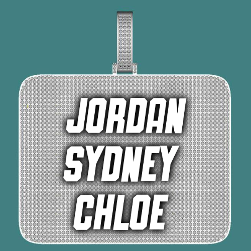 CUSTOM LETTER NECKLACE 3D BIG SQUARE