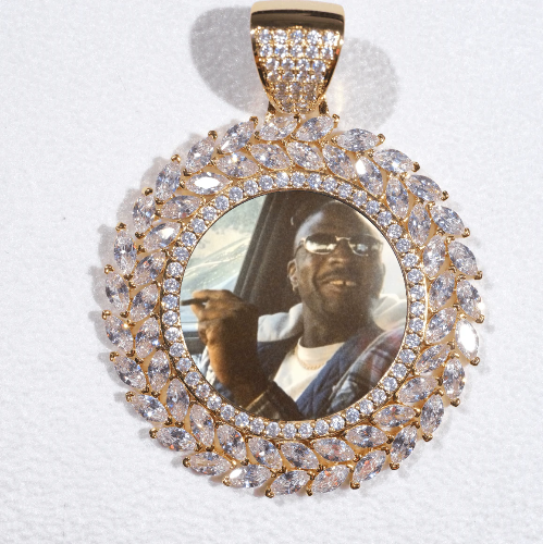Large 3D Wheat Ear Custom Picture Pendant