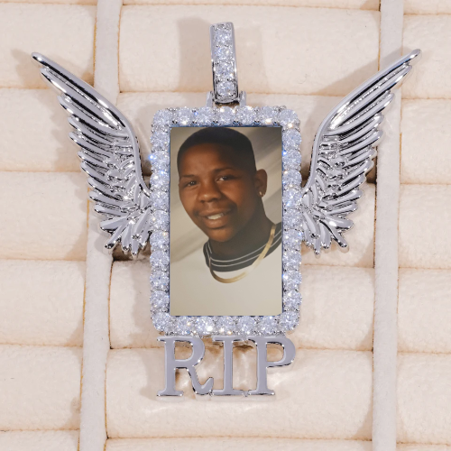 RIP WING 3D CUSTOM PICTURE PENDANT