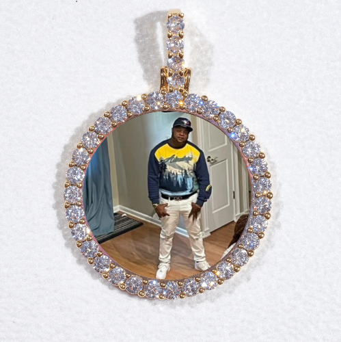 3D CIRCLE CUSTOM PICTURE PENDANT SMALL SIZE