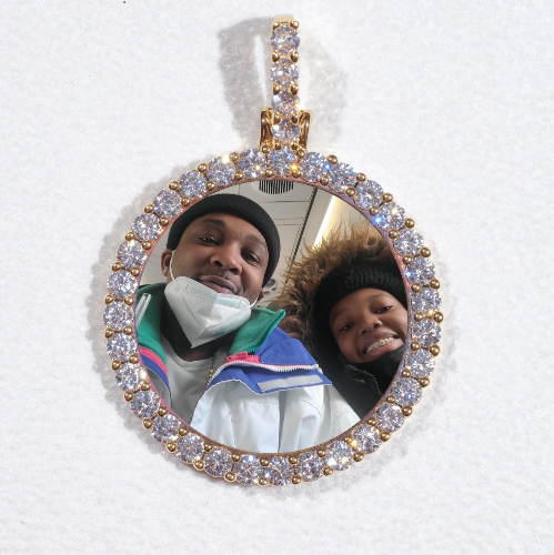3D CIRCLE CUSTOM PICTURE PENDANT SMALL SIZE