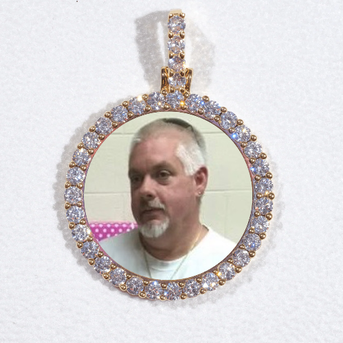 3D CIRCLE CUSTOM PICTURE PENDANT SMALL SIZE