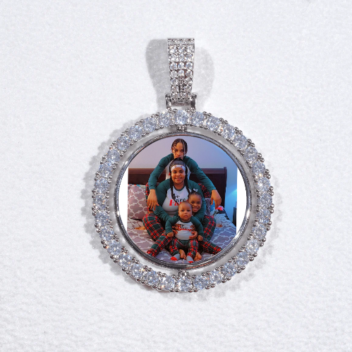 3D Spinning 2-Faced Custom Picture Pendant