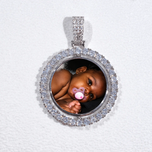 3D Spinning 2-Faced Custom Picture Pendant
