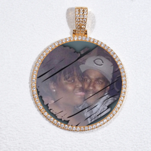 MEDIUM 3D CIRCLE CUSTOM PICTURE PENDANT