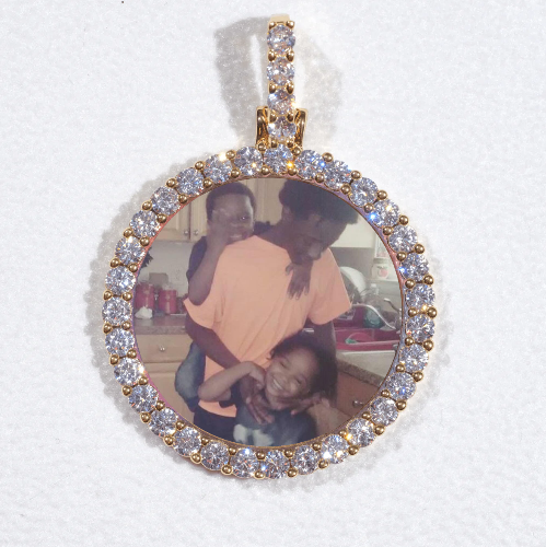 3D CIRCLE CUSTOM PICTURE PENDANT SMALL SIZE