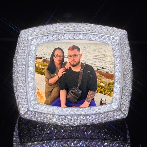 3D CUSTOM PICTURE ICED RING