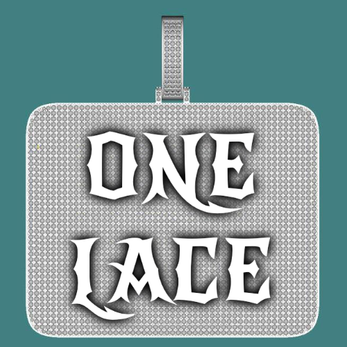 CUSTOM LETTER NECKLACE 3D BIG SQUARE