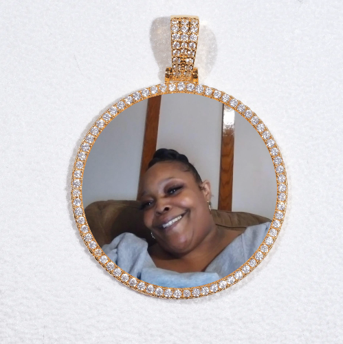 MEDIUM 3D CIRCLE CUSTOM PICTURE PENDANT