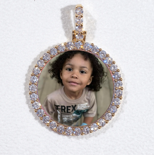 3D CIRCLE CUSTOM PICTURE PENDANT SMALL SIZE