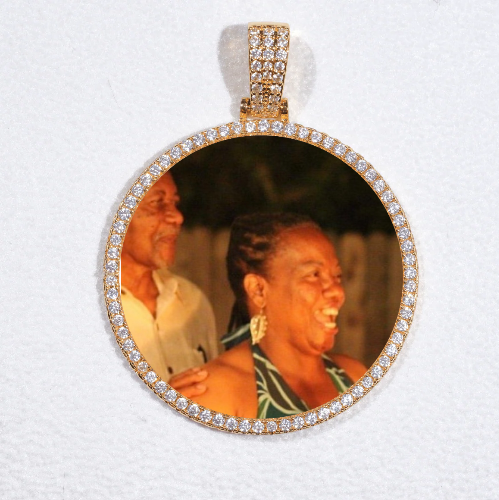 MEDIUM 3D CIRCLE CUSTOM PICTURE PENDANT