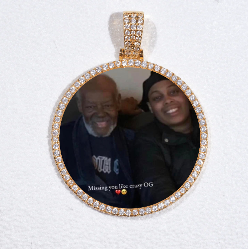 MEDIUM 3D CIRCLE CUSTOM PICTURE PENDANT