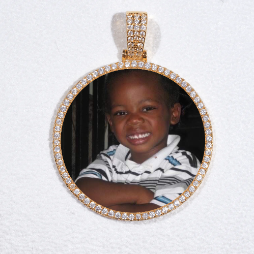 MEDIUM 3D CIRCLE CUSTOM PICTURE PENDANT