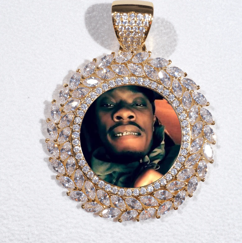 Large 3D Wheat Ear Custom Picture Pendant