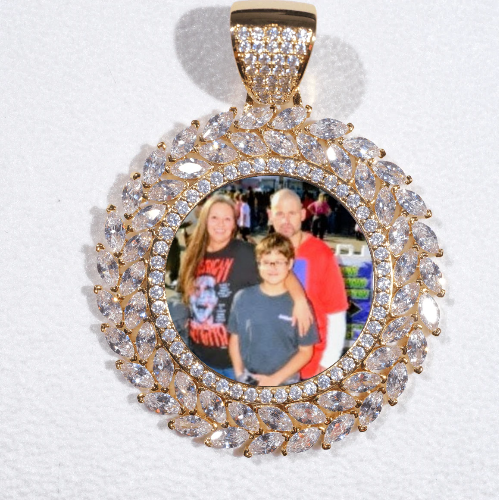 Large 3D Wheat Ear Custom Picture Pendant