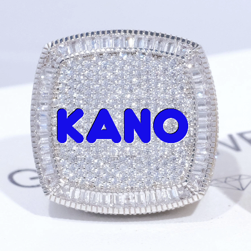 CUSTOM LETTER 3D ICED RING