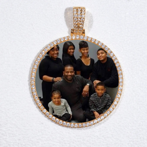 MEDIUM 3D CIRCLE CUSTOM PICTURE PENDANT