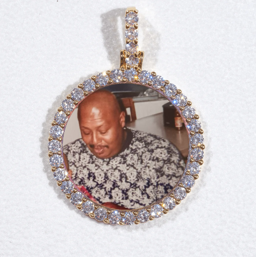 3D CIRCLE CUSTOM PICTURE PENDANT SMALL SIZE