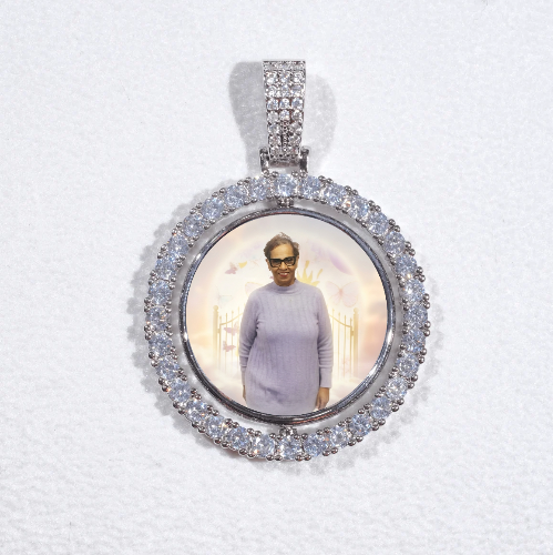 3D Spinning 2-Faced Custom Picture Pendant