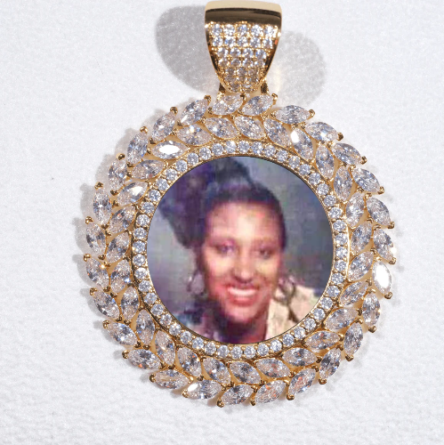 Large 3D Wheat Ear Custom Picture Pendant