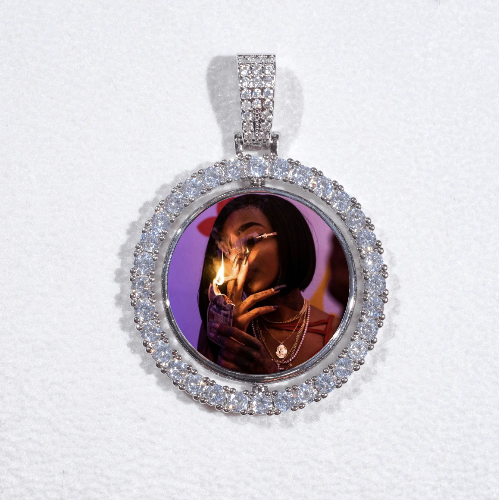 3D Spinning 2-Faced Custom Picture Pendant