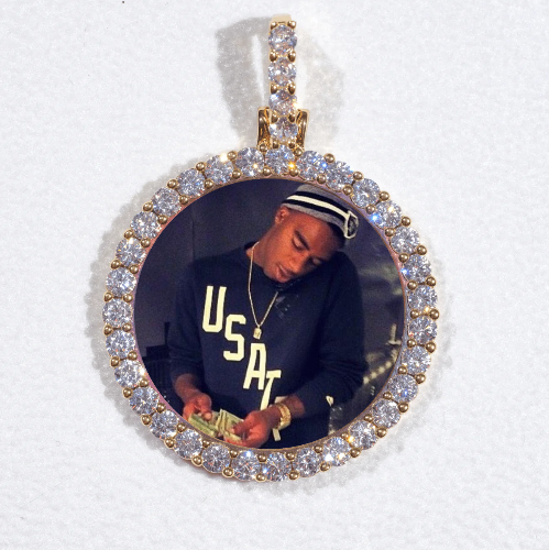 3D CIRCLE CUSTOM PICTURE PENDANT SMALL SIZE