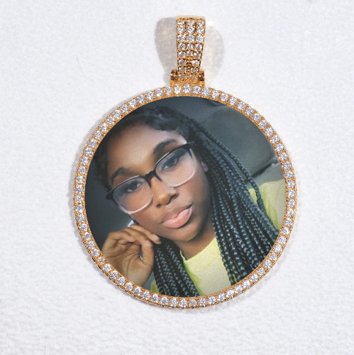 MEDIUM 3D CIRCLE CUSTOM PICTURE PENDANT