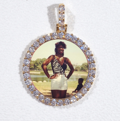 3D CIRCLE CUSTOM PICTURE PENDANT SMALL SIZE