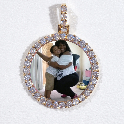 3D CIRCLE CUSTOM PICTURE PENDANT SMALL SIZE