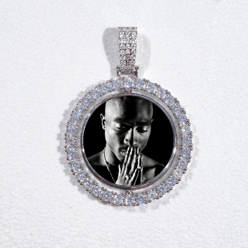 3D Spinning 2-Faced Custom Picture Pendant
