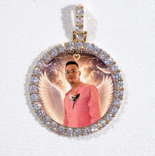 3D CIRCLE CUSTOM PICTURE PENDANT SMALL SIZE
